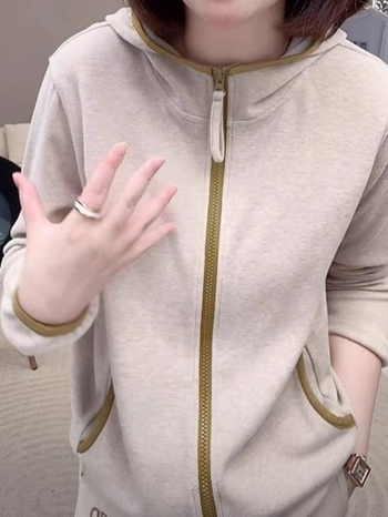 Plus veličine dvostrano velur kapucu topli hoodie jakna za jesen-zimu, modni stil, casual top