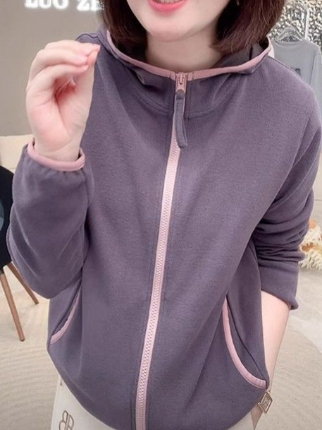 Plus veličine dvostrano velur kapucu topli hoodie jakna za jesen-zimu, modni stil, casual top