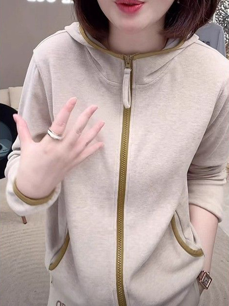 Plus veličine dvostrano velur kapucu topli hoodie jakna za jesen-zimu, modni stil, casual top