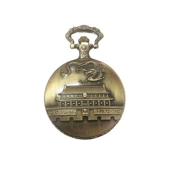 Retro kišeninis laikrodis su atveriamu dangteliu — privjesio dizainas Zabranto miesto Pekine, kvarcinis mechanizmas, korpusas iš cinko lydinio, veidrodinis paviršius lydinys, spiralinė krona, apvalus skaitmuo