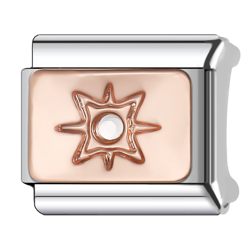 Brățară modulară italiană DIY, brățară cu douăsprezece zodii, bijuterii de nișă, cadou personalizat de ziua de naștere.