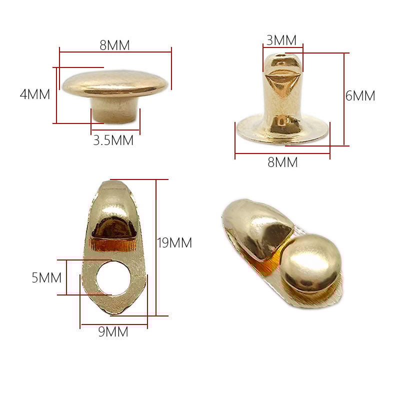 Gamyklinės sagtys 12 vnt. žygio batams, kilpelės aukštaaukčiams batams, kabliukų sagtys, aliuminio dirželių sagtys, sraigės formos sagtys, sraigės formos sagtys ir kniedės sportiniams batams.