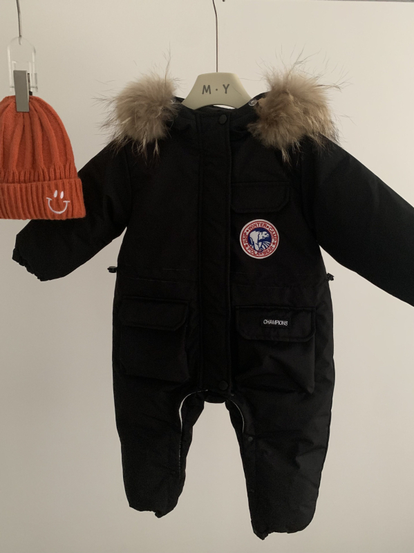 Bērnu ziemas jaka ar pūka pildījumu, korejas stilā, kažokādas apkakle, ziema