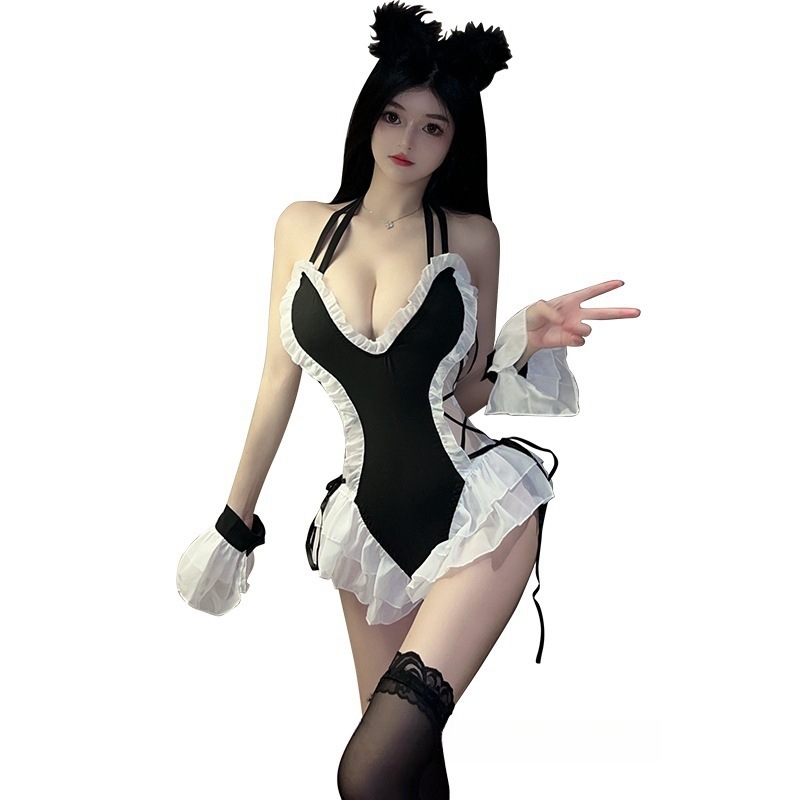 Nyuszi lány jelmez egyenruhás szerepjátékhoz — Anyag neve: Egyéb; Fő anyag összetétel: 30% alatt; Márka: I'm soft; Piacra kerülés: 2024 nyár