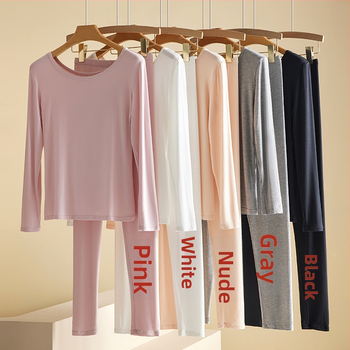 Sievietes viskozes termālā apģērba komplekts, plāns pamata slānis rudens–ziema, elpojošs un elastīgs, oderējums 95% viskoze / 5% spandeks