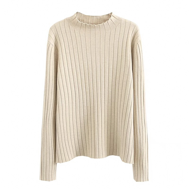 Sieviešu adīts džemperis, korejiešu stils, ziemas 2021, galvenā auduma sastāva saturs 30–50%