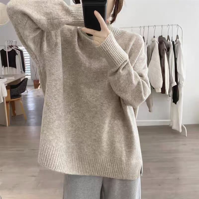Pleteno jakna-sviter od chenille tkanine s elastanom, poluoturtneck ovratnik, izvezeni detalji