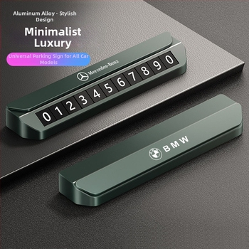 Elektroniska magnētiska numura displejs transportlīdzekļiem – metāla korpuss, slēpts pagaidu stāvvietas numurs