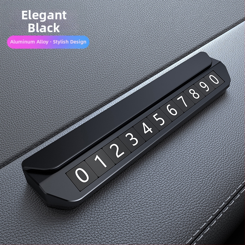 Elektroniska magnētiska numura displejs transportlīdzekļiem – metāla korpuss, slēpts pagaidu stāvvietas numurs