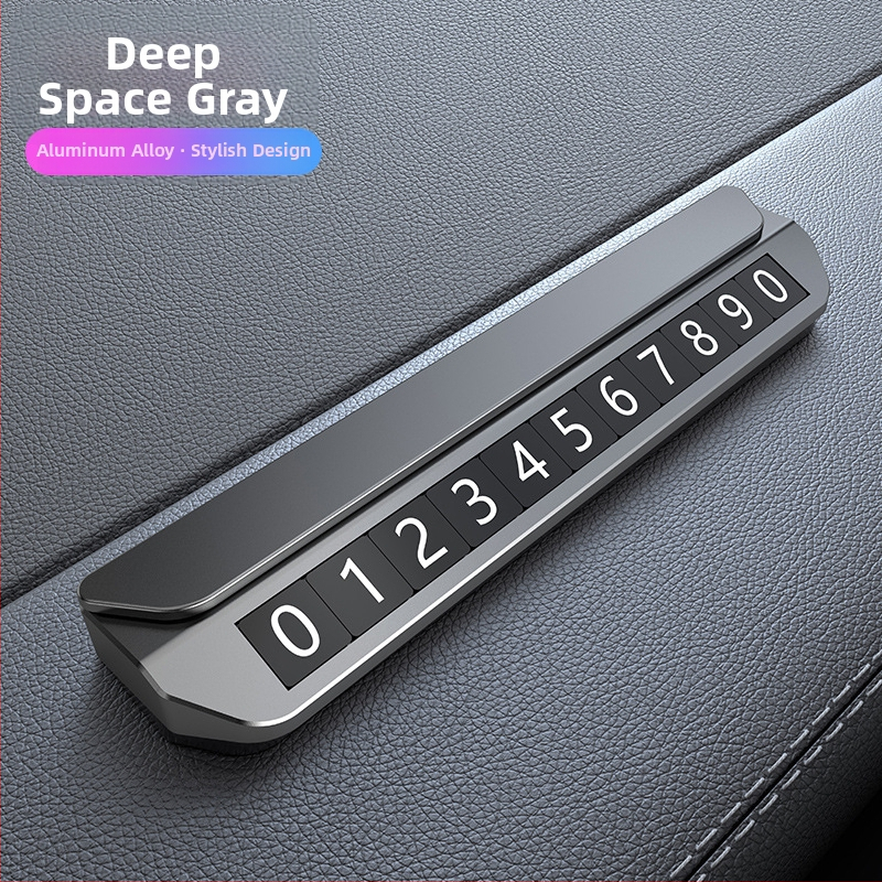 Elektroniska magnētiska numura displejs transportlīdzekļiem – metāla korpuss, slēpts pagaidu stāvvietas numurs