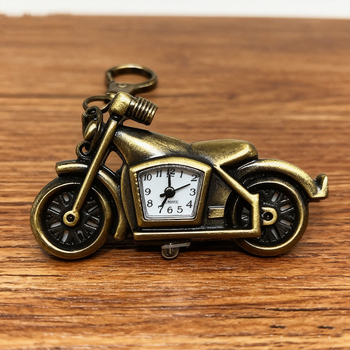 Автомобилоподобен джобен часовник с ключодържател, персонализируем, кварцов механизъм Seagull, аналогов дисплей, корпус от цинкова сплав