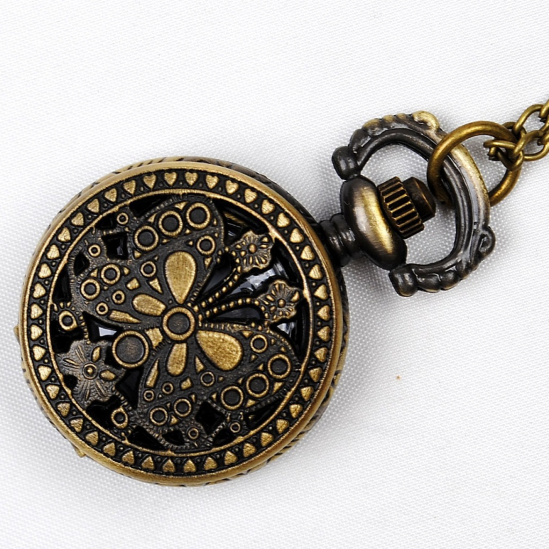 Джобен часовник, Nuo Niu, кварцов механизъм, световно време, античен стил