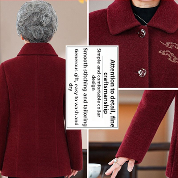 Chenille moterų paltas, japoniškai-koretiškas kasdienis stilius, Polo apykaklė, rankovės su penkiais taškais, laisvas kirpimas