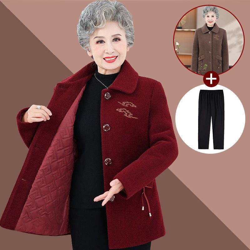 Chenille moterų paltas, japoniškai-koretiškas kasdienis stilius, Polo apykaklė, rankovės su penkiais taškais, laisvas kirpimas