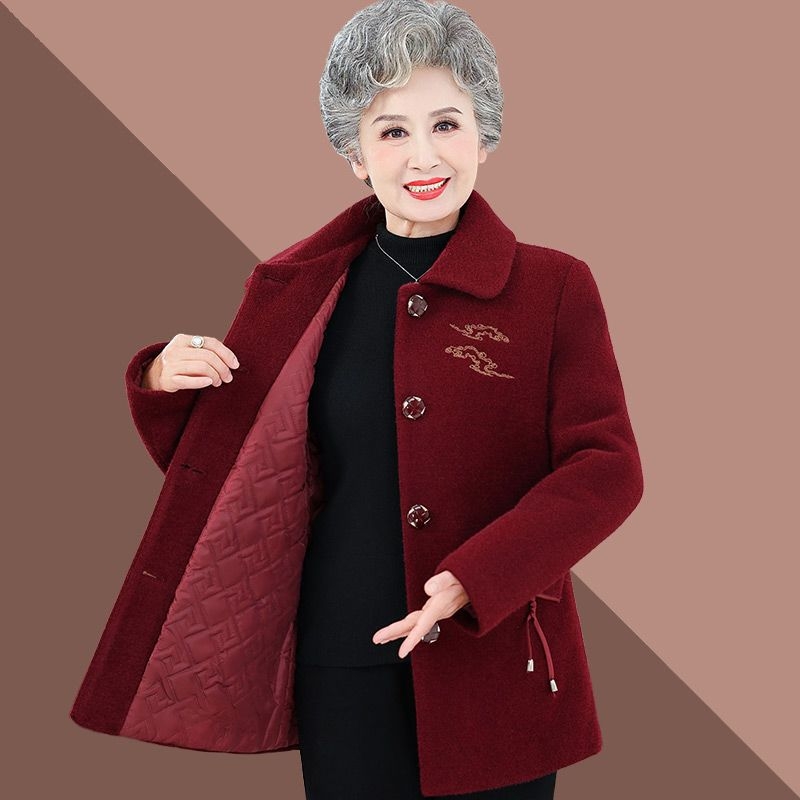 Chenille moterų paltas, japoniškai-koretiškas kasdienis stilius, Polo apykaklė, rankovės su penkiais taškais, laisvas kirpimas