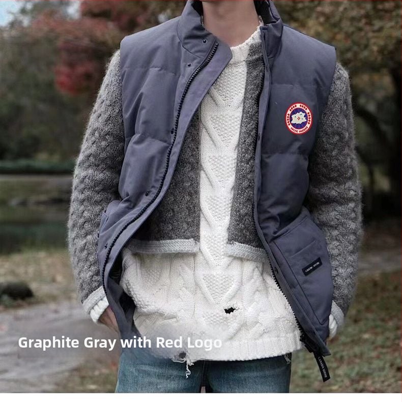 Anties pūkų liemenė be rankovių, ultra trumpas ilgis, poliesterio išorė, 81–85% pūkų kiekis