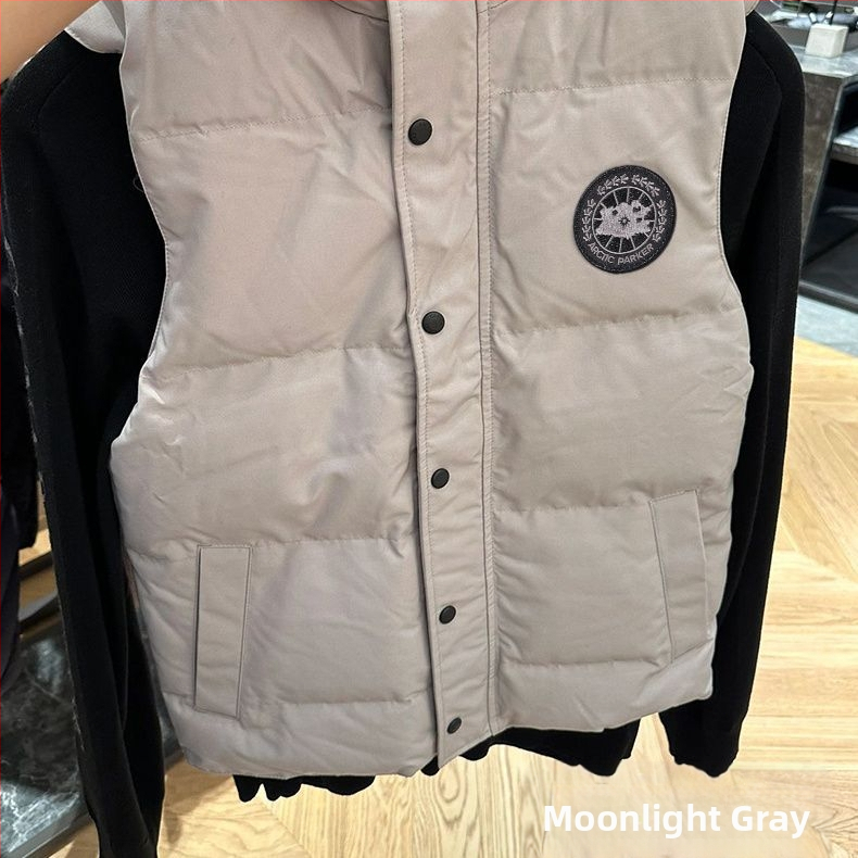 Anties pūkų liemenė be rankovių, ultra trumpas ilgis, poliesterio išorė, 81–85% pūkų kiekis