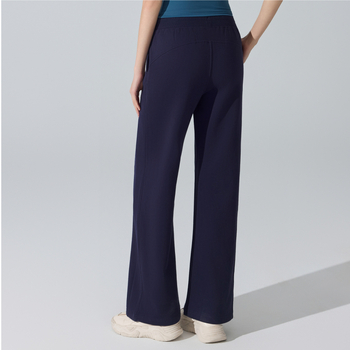 Sieviešu siltas sporta bikses ar jostu – brīvs piegriezums, garas bikses ar taisu piegriezumu, piemērotas skrējienam un fitnesam (ziema, pavasaris, rudens)