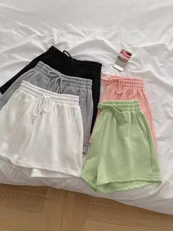 Pantaloni largi pentru femei, talie înaltă, lungime 3/4, amestec bumbac-poliester, stil lejer japonez-coreean