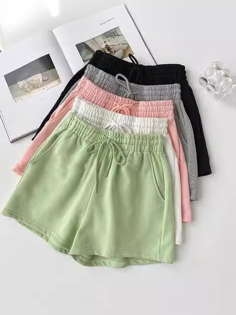 Pantaloni largi pentru femei, talie înaltă, lungime 3/4, amestec bumbac-poliester, stil lejer japonez-coreean