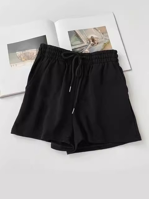 Pantaloni largi pentru femei, talie înaltă, lungime 3/4, amestec bumbac-poliester, stil lejer japonez-coreean