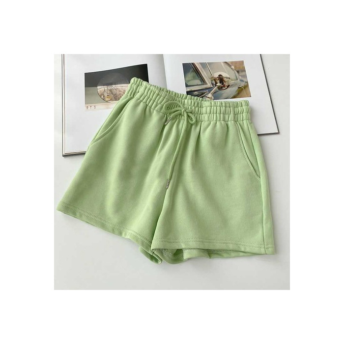 Pantaloni largi pentru femei, talie înaltă, lungime 3/4, amestec bumbac-poliester, stil lejer japonez-coreean