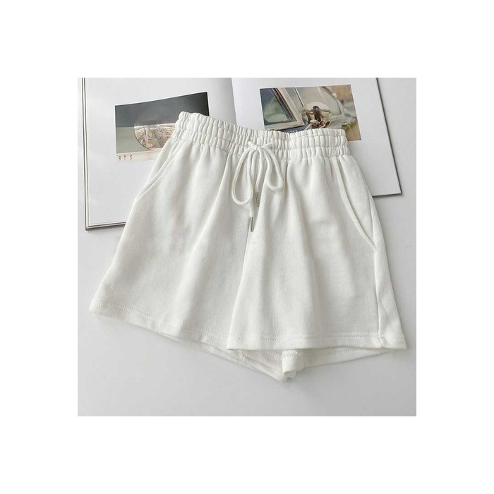 Pantaloni largi pentru femei, talie înaltă, lungime 3/4, amestec bumbac-poliester, stil lejer japonez-coreean