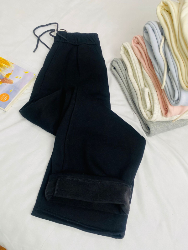 Plašas kokvilnas bikses, viduklis vidēji augsts, ikdienas brīvā stila, kokvilnas/elastāna maisījums, vidēja blīvuma