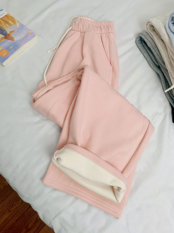 Plašas kokvilnas bikses, viduklis vidēji augsts, ikdienas brīvā stila, kokvilnas/elastāna maisījums, vidēja blīvuma