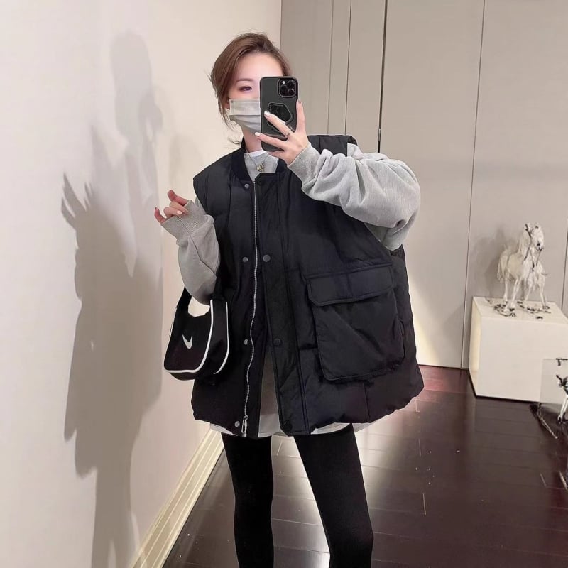 Sieviešu chenille vestes ar poliester pildījumu, galvenais materiāls spandekss, beisbola apkakle, ļoti īss siluets, brīvs piegriezums, lielas kabatas