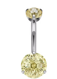 Inel ombilical Comba din aliaj de titan pentru femei — formă geometrică