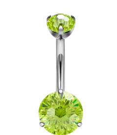 Inel ombilical Comba din aliaj de titan pentru femei — formă geometrică