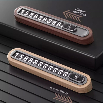 Valrieksta koka īslaicīga stāvvietas numura plāksne automobiļim – slēpta tipa, bez personalizācijas