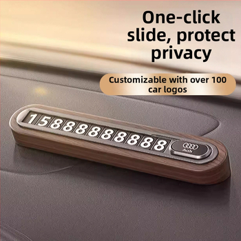 Valrieksta koka īslaicīga stāvvietas numura plāksne automobiļim – slēpta tipa, bez personalizācijas