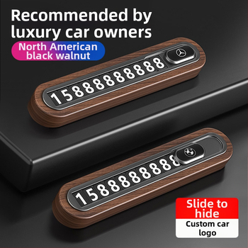 Valrieksta koka īslaicīga stāvvietas numura plāksne automobiļim – slēpta tipa, bez personalizācijas