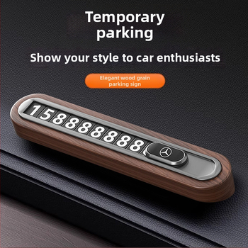 Valrieksta koka īslaicīga stāvvietas numura plāksne automobiļim – slēpta tipa, bez personalizācijas