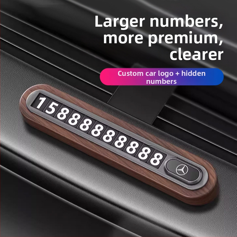 Valrieksta koka īslaicīga stāvvietas numura plāksne automobiļim – slēpta tipa, bez personalizācijas