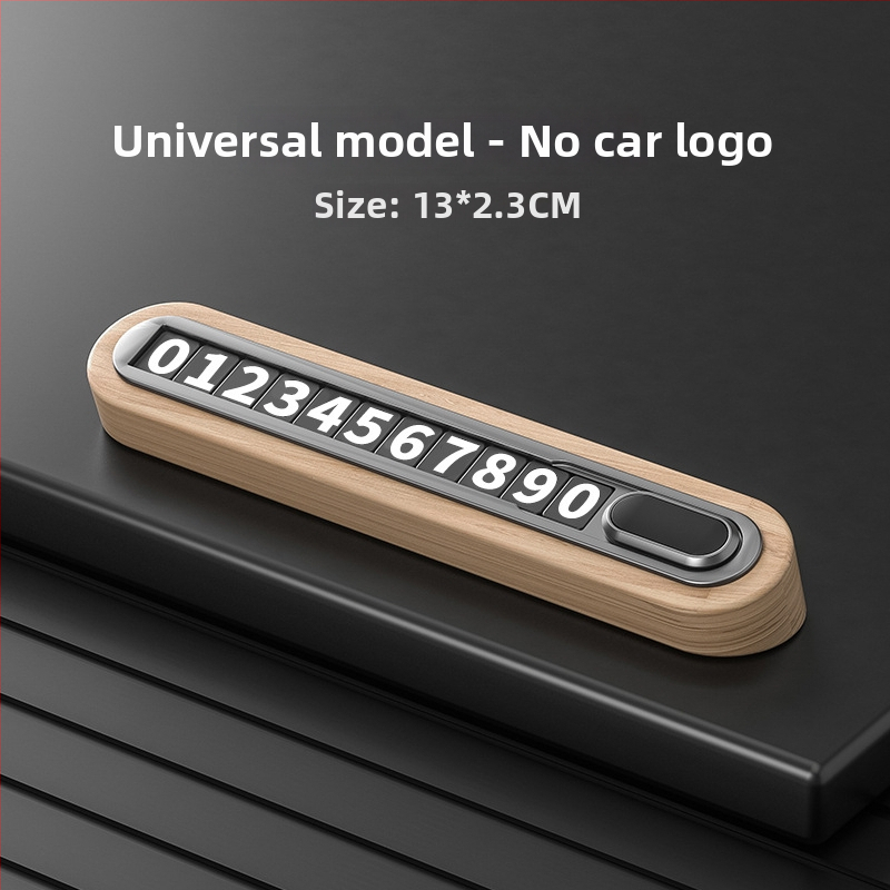 Valrieksta koka īslaicīga stāvvietas numura plāksne automobiļim – slēpta tipa, bez personalizācijas