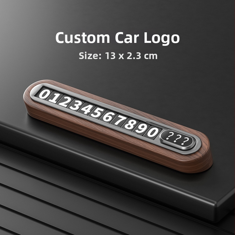 Valrieksta koka īslaicīga stāvvietas numura plāksne automobiļim – slēpta tipa, bez personalizācijas