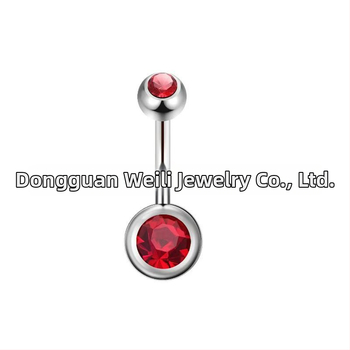 Piercing do pupka z titánovej zliatiny G23, s cirkónovým spracovaním, geometrický tvar, unisex