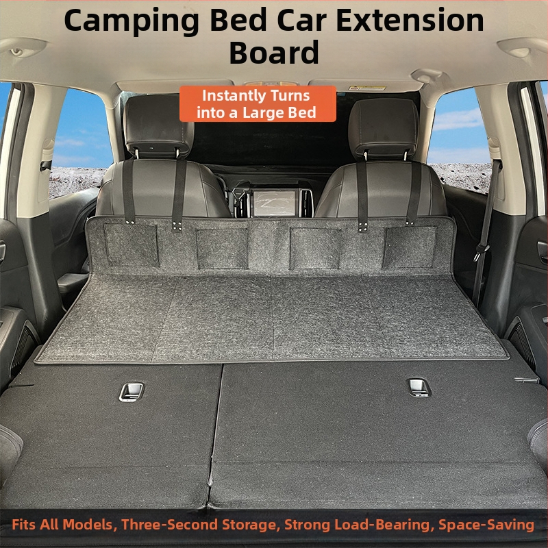 SUV cestovná posteľ pre zadný kufor — automatické nafúknutie, flokovaná tkanina, model 1537-3