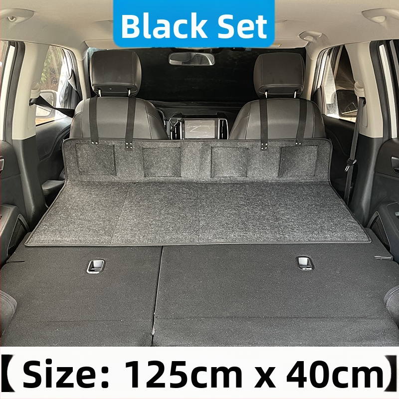 Suv ceļojumu gulta aizmugurē bagāžas nodalījumā — automātiska uzpūšana, flokēts audums, modelis 1537-3