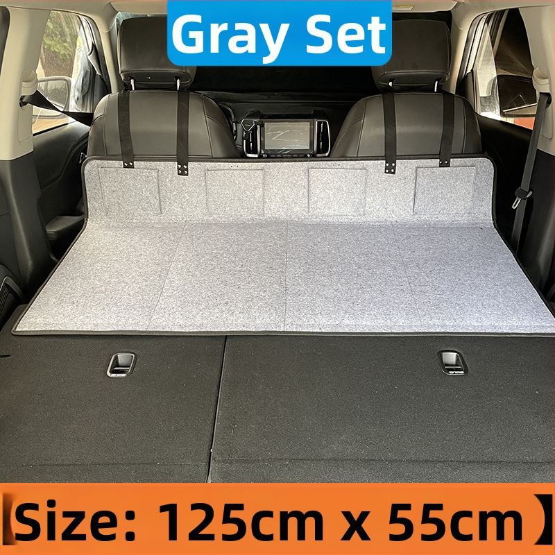 Suv ceļojumu gulta aizmugurē bagāžas nodalījumā — automātiska uzpūšana, flokēts audums, modelis 1537-3