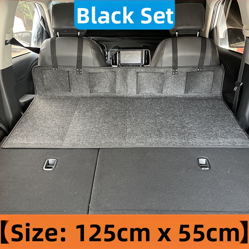 Suv ceļojumu gulta aizmugurē bagāžas nodalījumā — automātiska uzpūšana, flokēts audums, modelis 1537-3