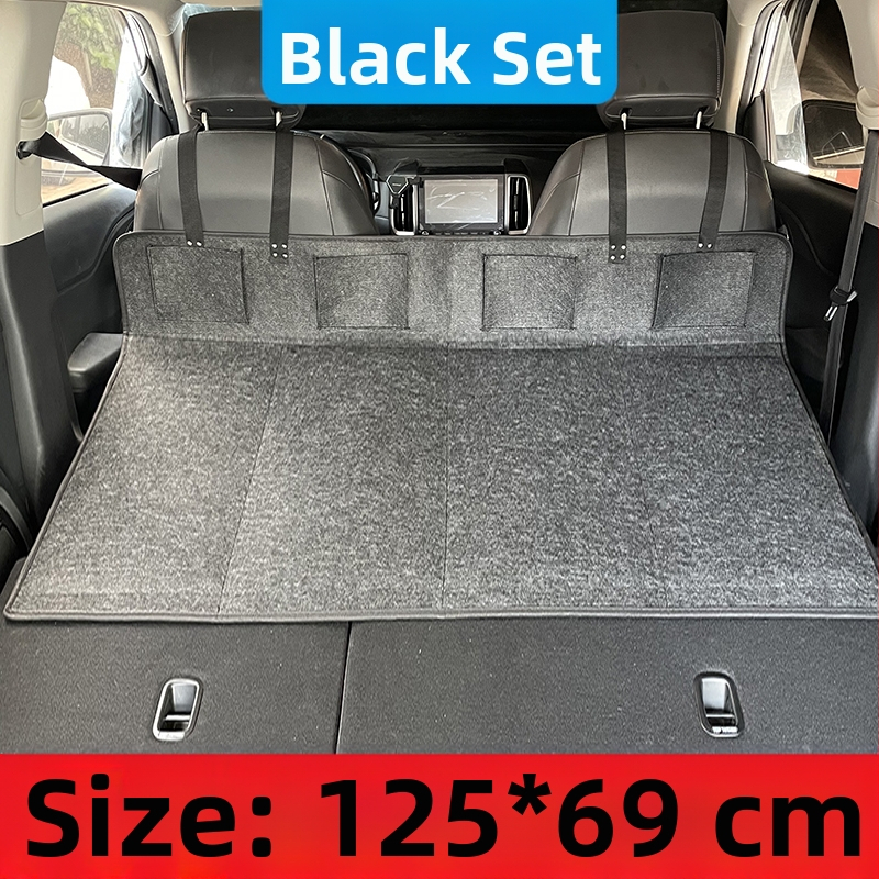 Suv ceļojumu gulta aizmugurē bagāžas nodalījumā — automātiska uzpūšana, flokēts audums, modelis 1537-3