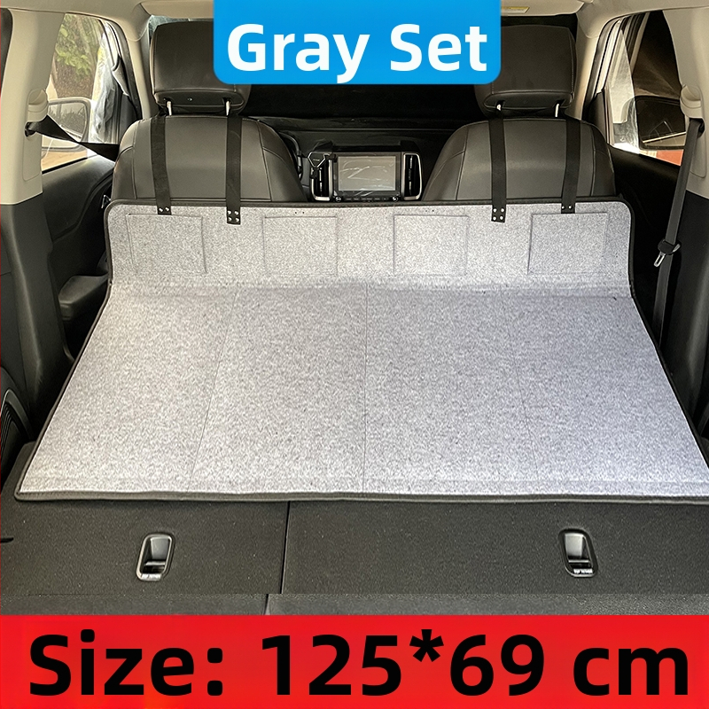 Suv ceļojumu gulta aizmugurē bagāžas nodalījumā — automātiska uzpūšana, flokēts audums, modelis 1537-3