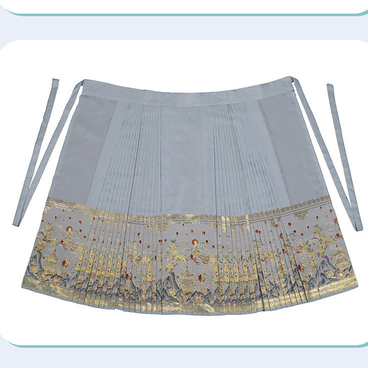 Hanfu haljina s brokatom i vezom, glavna tkanina Spandex 80-90%, drugi sastav Spandex 30-50%, vezenje, ljeto 2022