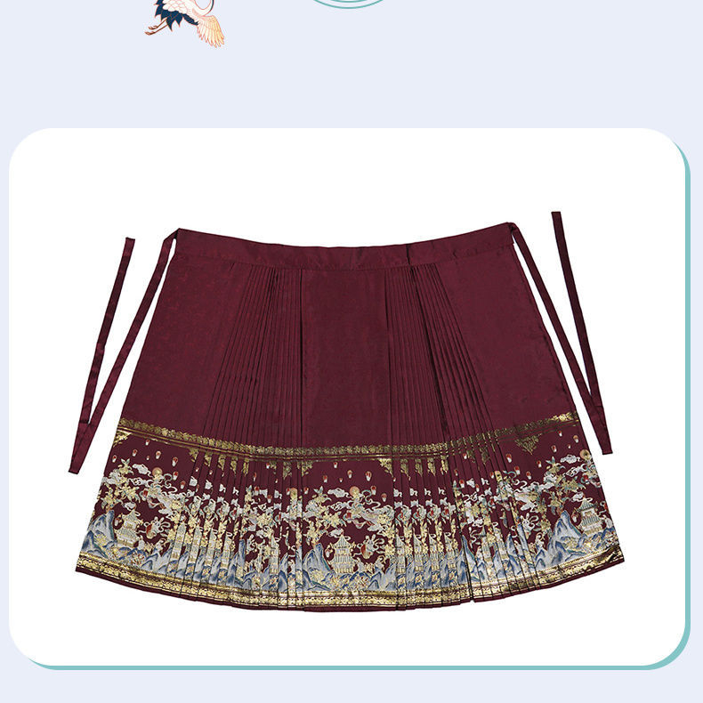 Hanfu haljina s brokatom i vezom, glavna tkanina Spandex 80-90%, drugi sastav Spandex 30-50%, vezenje, ljeto 2022