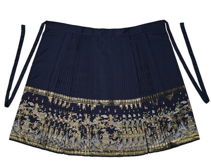 Hanfu haljina s brokatom i vezom, glavna tkanina Spandex 80-90%, drugi sastav Spandex 30-50%, vezenje, ljeto 2022