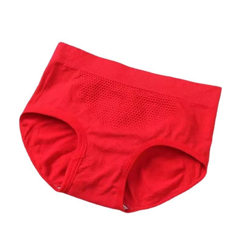 Bešivne ženske gaćice s teksturom medene ćelije, srednji struk, podizanje bokova i oblikovanje tijela, prozračni poliester 95%
